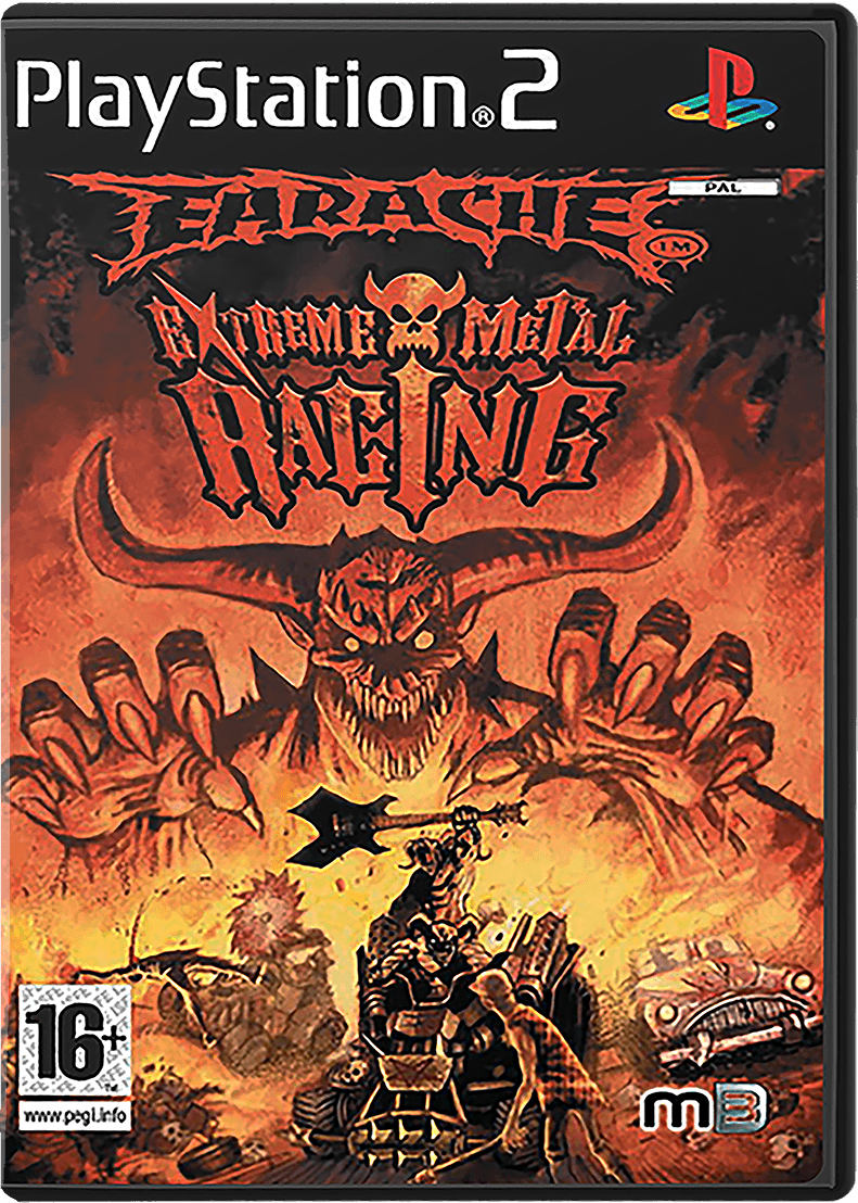 Earache: Extreme Metal Racing box art for Playstation 2